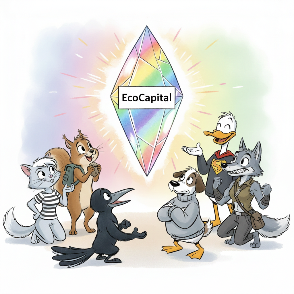 EcoCapital Team autour du cristal EcoCapital